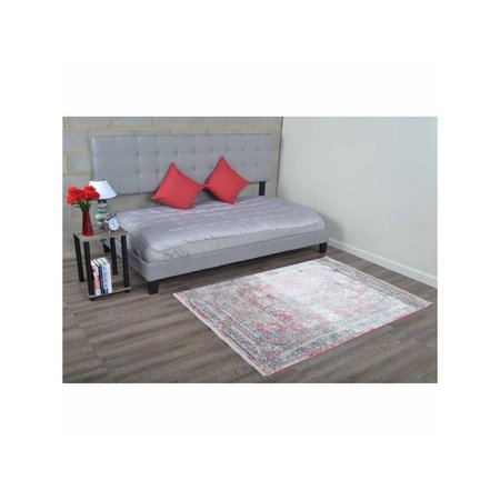 JENSENDISTRIBUTIONSERVICES 5 ft. x 7 ft. 10 in. Machine Woven Crossweave Polyester Oriental Rectangle Area Rug, Multi Color MI1555476